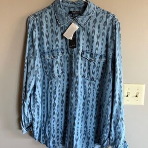 Printed Tencel Denim Shirt